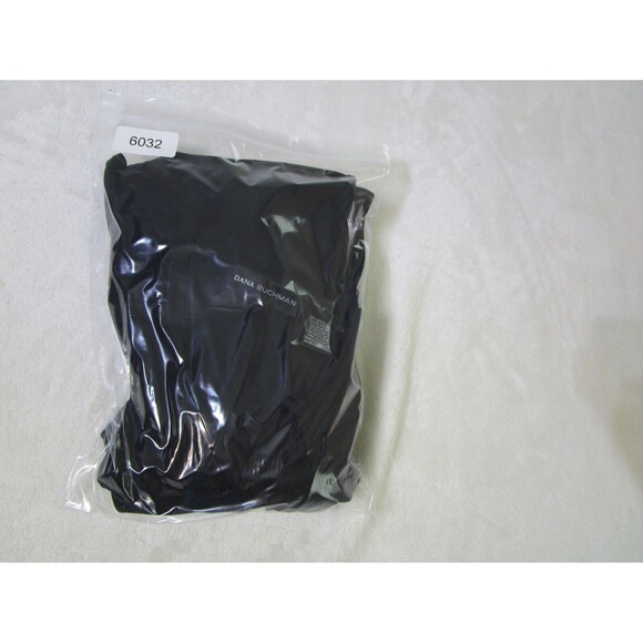 Dana Buchman Womens Wrap Dress Size 4 Black Sleeveless Tie Back - Picture 12 of 12